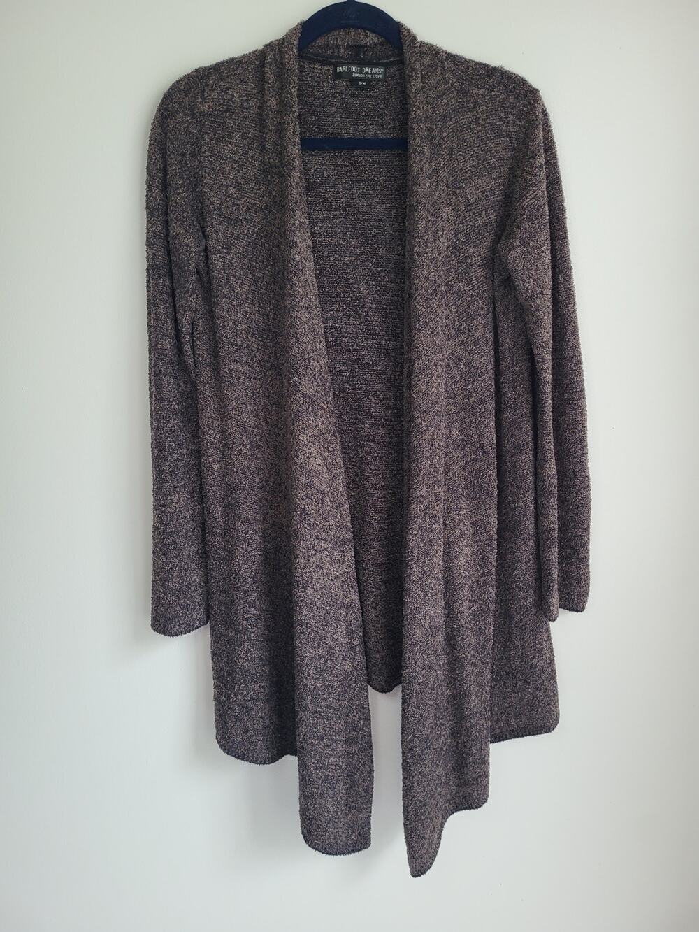 Barefoot Dreams Bamboo Chic Lite Small/Medium Hi-Lo Cozy Cardigan Dark Grey